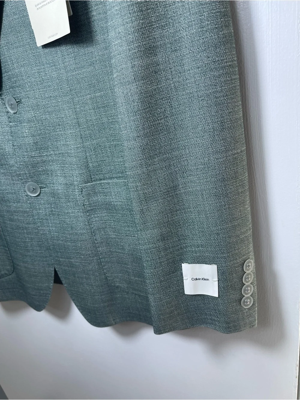 Calvin Klein Men's Mariano Forest Green Slim-Fit Sport Coat Size 38R Brand New